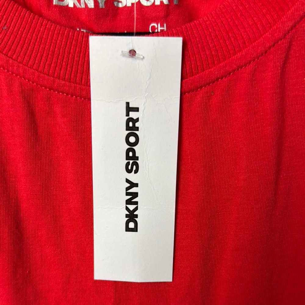 DKNY SPORT Red Tank Top NWT SZ XL - Picture 2 of 9